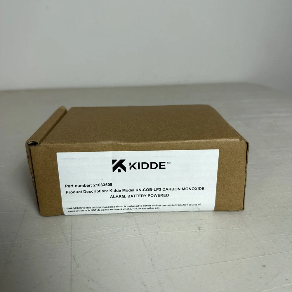 Kidde Carbon Monoxide Detector Battery Powered CO Alarm Low Battery Indicator